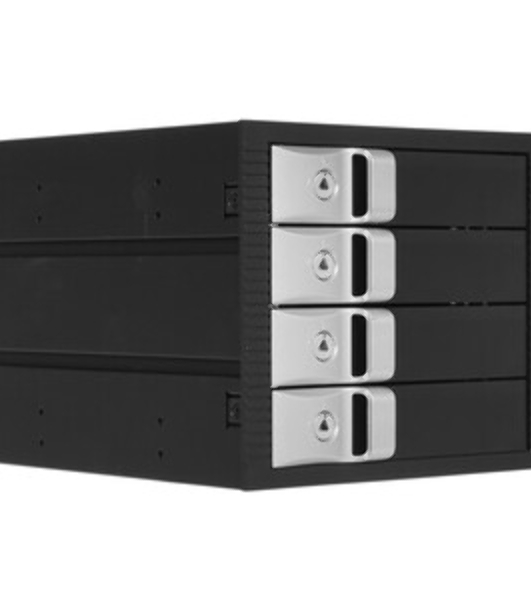 Корзина для HDD ExeGate EX291657RUS HS435-02 (универсальная, на 4*3,5'/2.5' SATA HDD, занимает 3*5,25' отсека, RTL)