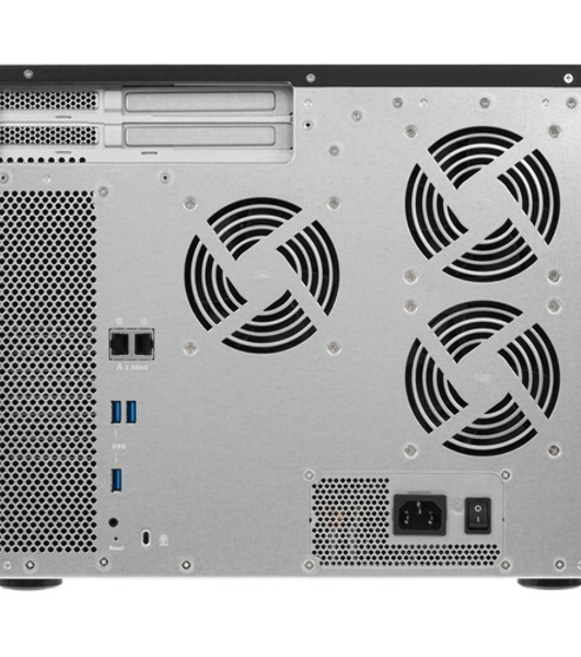 Сетевое хранилище SMB QNAP TS-1655-8G NAS 16-Bay (12x 3.5'/2.5' HDD/SSD bays + 4x 2.5' SSD bays + 2x M.2 2280 SATA slots), Intel Atom C5125 8-core processor, 2.8GHz, 8 Gb DDR4 (1 x 8 GB) up to 128 Gb (4 x 32 GB), 2x 2.5 GbE BASE-T
