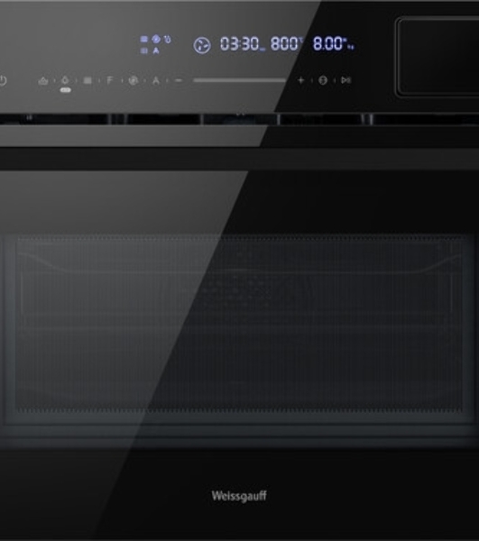 Духовой шкаф электрический Weissgauff OEMS 459 PDB черный, встраиваемый