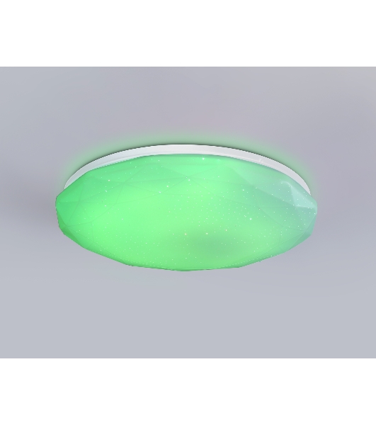 Светодиодный светильник RGB Ambrella light FZ417 WH белый IP20 46W 3000K-6500K+RGB D380*60 (ПДУ ИК)
