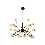 Светильник Ambrella light TR3013/27 DCF/TI темный кофе/янтарь G4/27 max 20W D750*650, фото5