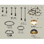 Светильник Ambrella light XR92222001/22 SBK/PYG/CL черный песок/золото желтое полированное/прозрачный GX53, фото 1