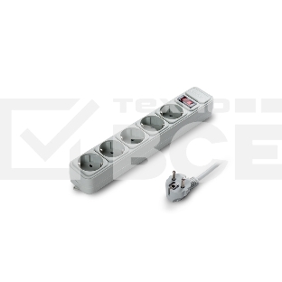 Сетевой фильтр Exegate SP-5-1.8G (5 розеток, 1.8м, евровилка, серый)