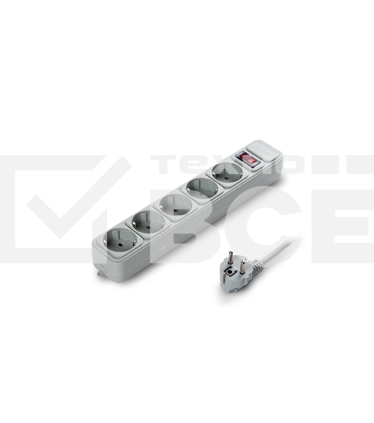 Сетевой фильтр Exegate SP-5-1.8G (5 розеток, 1.8м, евровилка, серый)