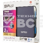 Внешний жесткий диск Silicon Power USB 3.0 2Tb A80 Armor 2.5