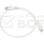 Кабель Патч-корд Lanmaster UTP TWT-45-45-0.5-WH вилка RJ-45-вилка RJ-45 кат.5е 0.5м белый ПВХ, фото2
