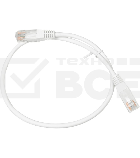 Кабель Патч-корд Lanmaster UTP TWT-45-45-0.5-WH вилка RJ-45-вилка RJ-45 кат.5е 0.5м белый ПВХ