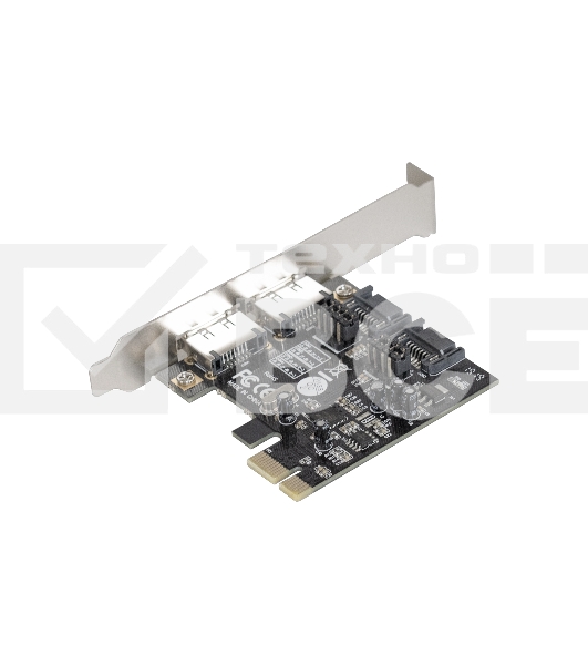 Контроллер ExeGate EXE-501 PCI-E 2.0, SATA3 6Gb/s, 2 int+2 ext (OEM)