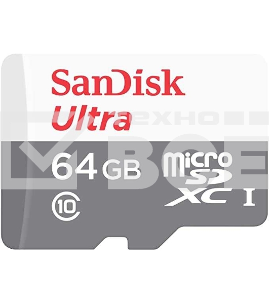 Флеш карта microSD 64GB SanDisk microSDXC Class 10 Ultra UHS-I 100MB/s