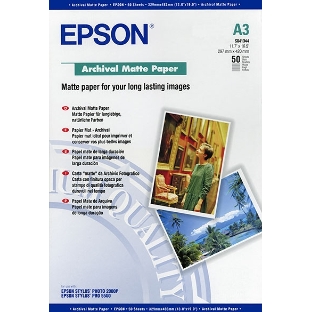 Бумага EPSON C13S041344 Archival Matte Paper EPSON A3