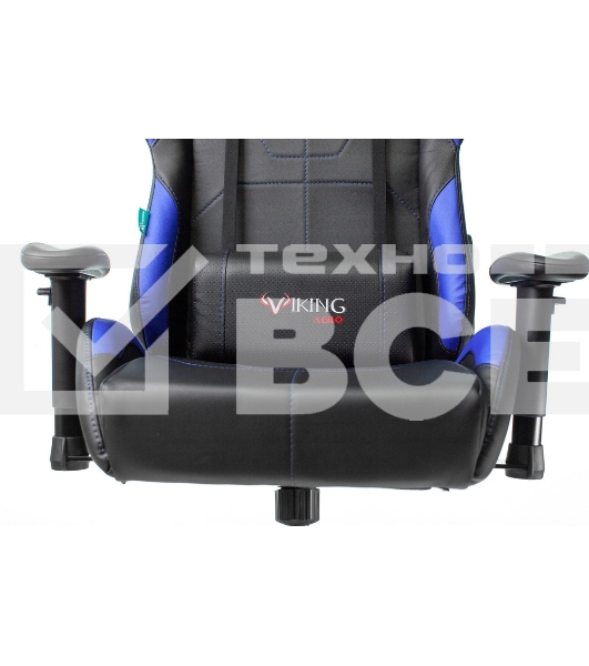 Кресло игровое Бюрократ VIKING 5 AERO BLUE черный/синий искусственная кожа