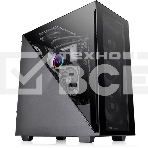 Компьютерный корпус Thermaltake Divider 300 TG черный без БП ATX 2x120mm 2xUSB3.0 1xUSB3.1 audio front door bott PSU, фото 1
