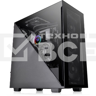 Компьютерный корпус Thermaltake Divider 300 TG черный без БП ATX 2x120mm 2xUSB3.0 1xUSB3.1 audio front door bott PSU