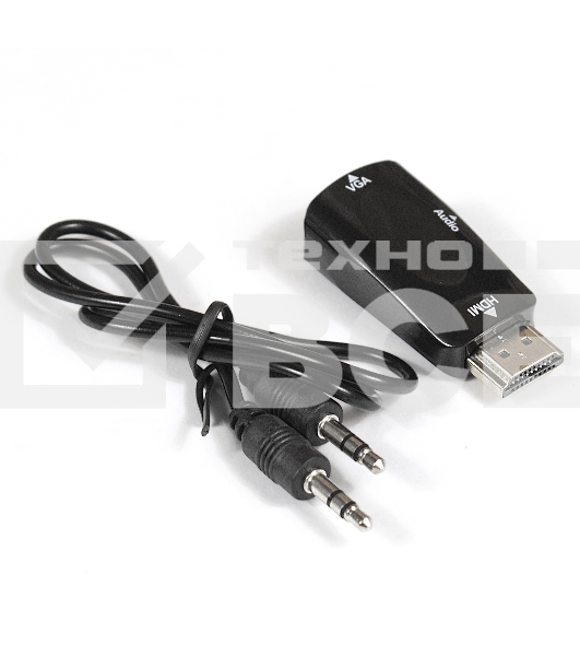 Переходник  Exegate EX284927RUS HDMI-VGA ExeGate EX-HDMIM-VGAF-C (19M/15F)