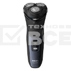 Бритва роторная Philips S3134/51 реж.эл.:3 питан.:аккум. черный, фото 1