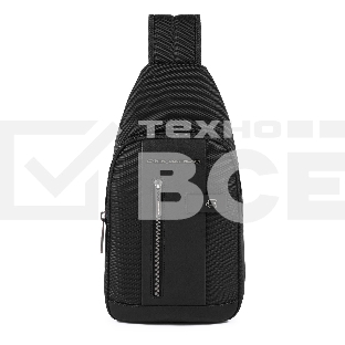 Рюкзак слинг Piquadro Brief2 CA4536BR2/N черный нейлон