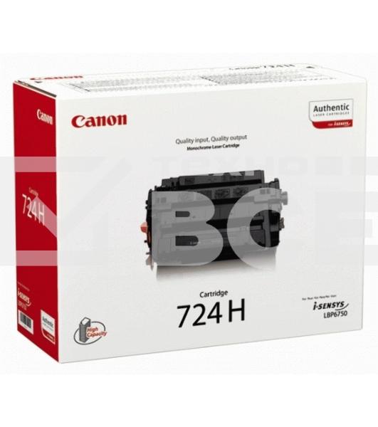 Картридж лазерный Canon 724H (3482B002) черный (12500 стр.) для LBP-6750Dn