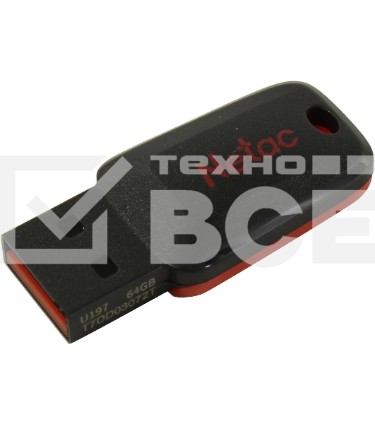 Флеш диск Netac U197 64Gb <NT03U197N-064G-20BK>, USB2.0