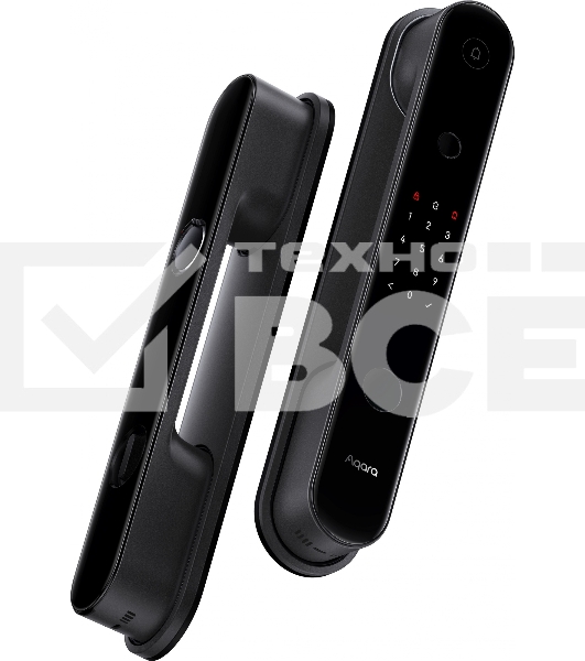 Умный замок Aqara D100 Zigbee врезной разбл.отпеч.паль. 2480mAh черный (ZNMS20LM)