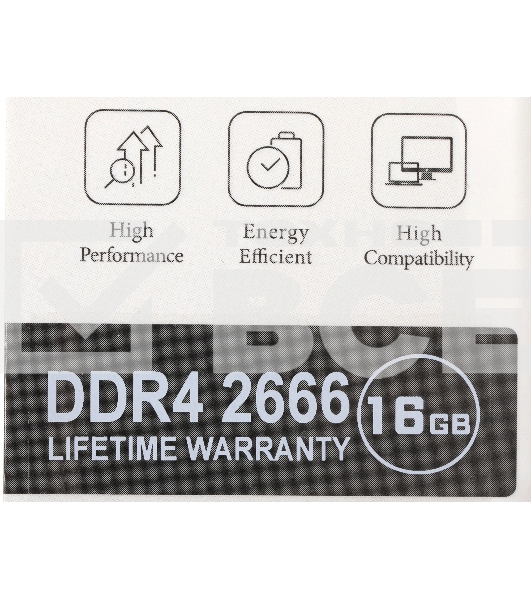 Оперативная память AGI, DDR4, 16GB (1x16GB), 2666MHz, CL19, DIMM