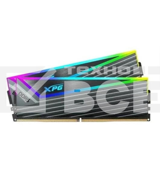 Оперативная память ADATA XPG CASTER, DDR5, 32GB (2x16 GB), 6000 MHz, CL30, радиатор, ARGB, серый