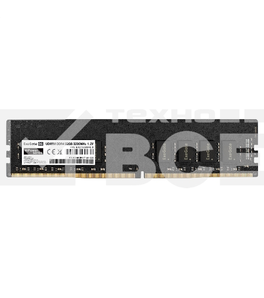 Оперативная память Exegate, DDR4, 32GB (1x32 GB), 3200 MHz, CL22, OEM