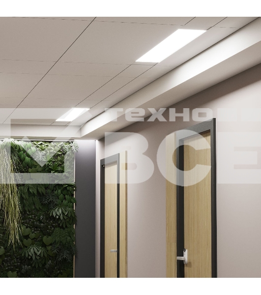 Светильник линейный Gauss WLF-1 50W 4550lm 6500K 185-265V IP20 1492x75x25мм алюминий LED 1/20