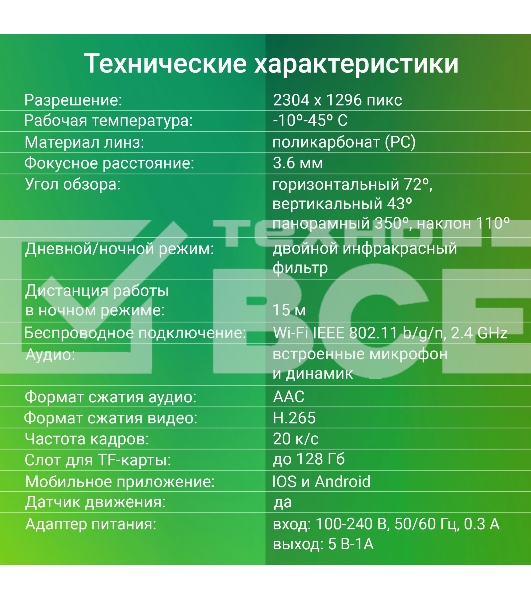 Камера видеонаблюдения IP Digma DiVision 301 3.6-3.6мм цв. корп.:белый (DV301)