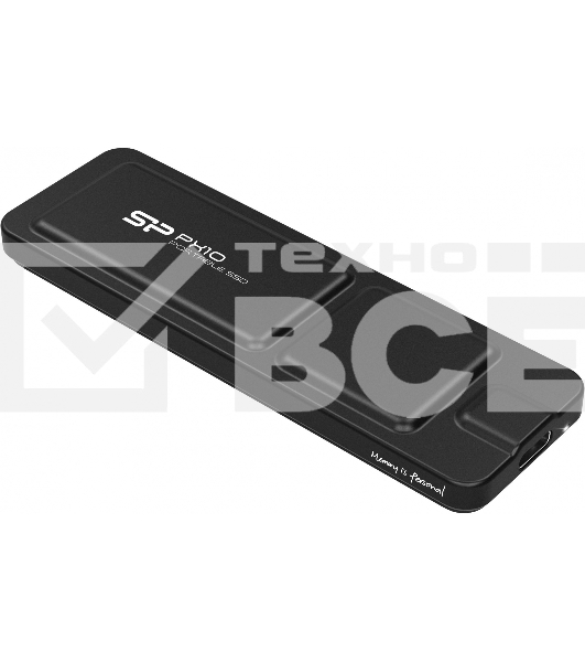 Внешний накопитель SSD 1Tb Silicon Power PX10, External, USB TypeC 3.2, Черный, read/write 1050/1050 Mb/s