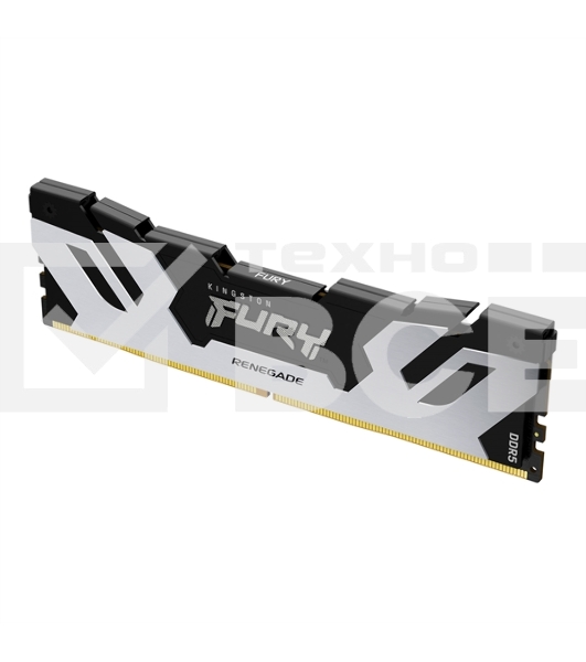 Оперативная память Kingston Fury Renegade, DDR5, 16GB (1x16GB), 6400MHz, CL32, с радиатором, серебристый/черный