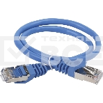 Патч-корд ITK PC03-C5EFL-1M F/FTP RJ-45 вил.-вилка RJ-45 кат.5E 1м синий LSZH, фото2