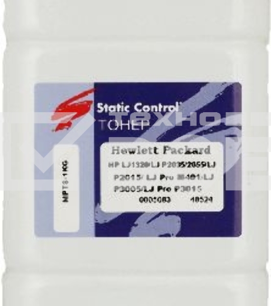 Тонер Static Control для HP LJ PM401/P2055/ P3005/P3015, Bk, 1 кг, флакон