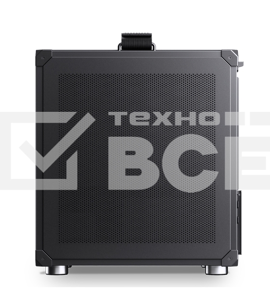 Компьютерный корпус JONSBO C6-ITX Black ITX без БП, боковая панель из закаленного стекла, mini-ITX, черный