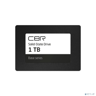 Накопитель SSD CBR Base, 1024 Гб, SATA III, 2.5', R/W 550/500 Мбайт/сек