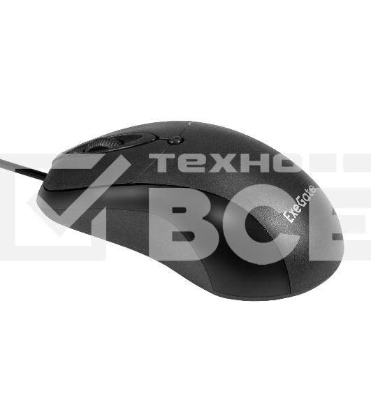 Мышь проводная ExeGate Professional Standard B100 черный, 1000 dpi, USB, кнопки - 3