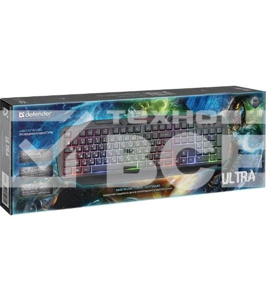 Клавиатура Defender Ultra HB-330L RU проводная, USB, чёрный