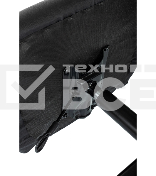 Кресло офисное Бюрократ CH-380M черный, эко.кожа, крестов. металл