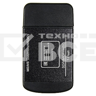 Устройство чтения карт памяти USB2.0 Buro BU-CR-3103 черный