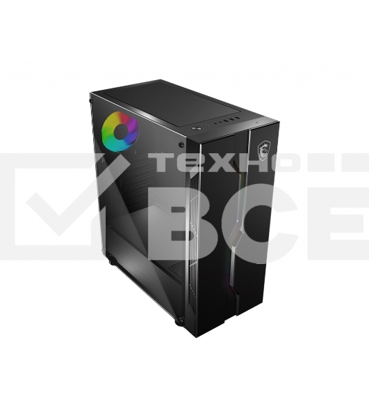 Компьютерный корпус MSI MAG VAMPIRIC 010X / mid-tower, ATX, tempered glass side panel, A-RGB hub / 1x 120mm A-RGB fan inc. / MAG VAMPIRIC 010X