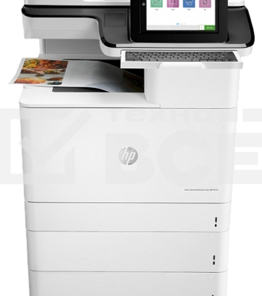 МФУ лазерное HP Color LaserJet Enterprise Flow MFP M776z (3WT91A), A3, цветной, печ. до 46 стр/мин. (А4) до 26 стр/мин. (А3), скан. до 120 стр/мин., 1200 x 1200 dpi (печать) 600x600dpi (скан.), USB, RJ-45, Air Print, Mopria