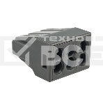 Экспресс-клемма с пастой, 6-проводная до 2,5 мм², серая (50 шт./уп.) (773-306) Rexant, фото 1