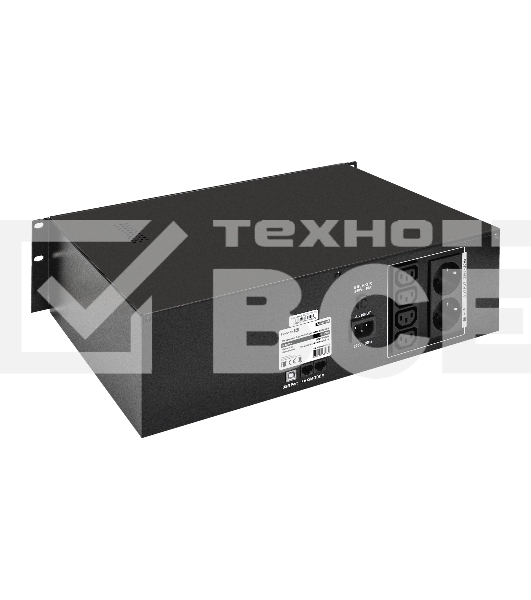 Источник бесперебойного питания ExeGate EX293056RUS ServerRM UNL-1500.LCD.AVR.2SH.4C13.RJ.USB.3U <1500VA/900W, LCD, AVR, 2*Schuko+4*C13, RJ45/11, USB, 3U, установка в стойку, Black>