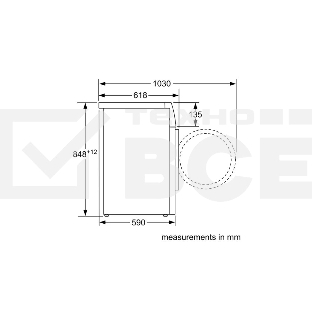 Стиральная машина с фронтальной загрузкой Bosch WAJ20180GC Series 2, загрузка 8 кг, EcoSilent Drive