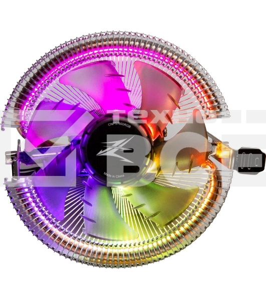 Кулер Zalman CNPS7600 RGB для процессора, Socket 775, 115x/1200, 1700, AM3, AM4, 1x92 мм, 800-2000 об/мин, TDP 95 Вт, разноцветная подсветка