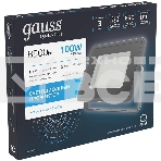 Прожектор светодиодный Qplus 100Вт 6500К 8500лм IP65 графит. сер. 1/4 Gauss 690511100, фото3