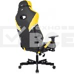 Кресло игровое Knight Thunder 5X черный/желтый эко.кожа крестов. металл, фото5