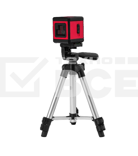 Лазерный уровень XQB RED Pro SET, 10 м, красный луч, батарейки, штатив  MTX