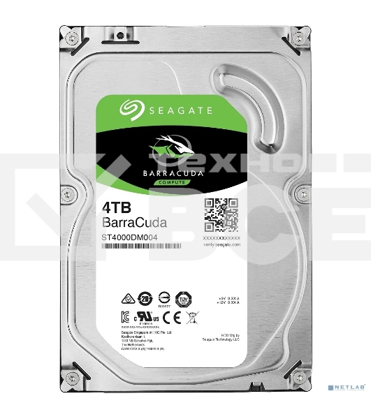 Жесткий диск Seagate Barracuda 3.5 4TB 5400RPM OEM SATA 6GB/S 256MB ST4000DM004