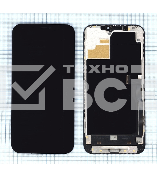 Дисплей (модуль) для Apple iPhone 12 Pro Max в сборе с тачскрином (OLED), черный