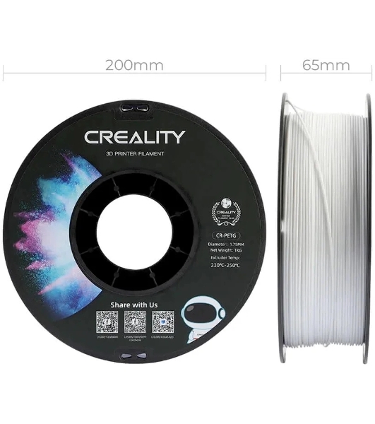 Пластик для принтера 3D Creality 3301030034 CR-PETG 1.75мм 1кг белый